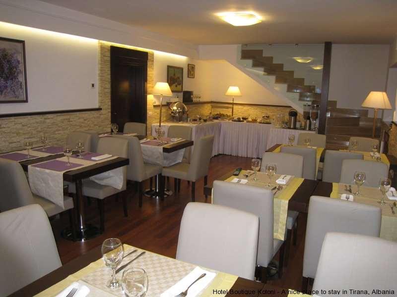Boutique Hotel Kotoni Tiranë Restoran gambar